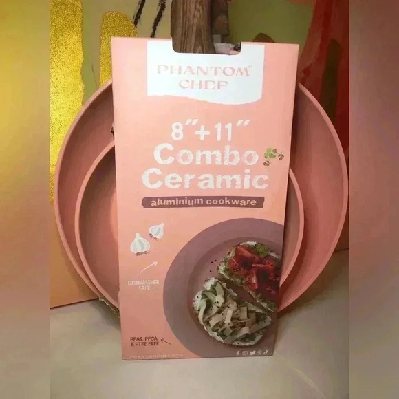 🎀🔥Phantom Chef Pink Frying Pan set🌸🌷🎀🦩 - Picture 6 of 15